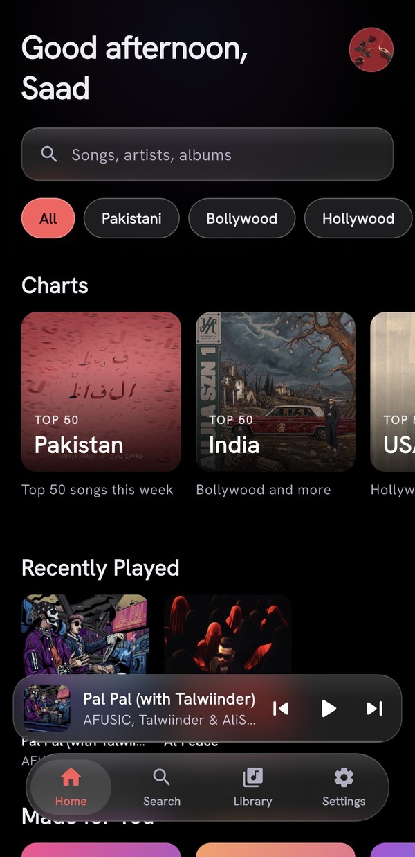 Lyra home screen