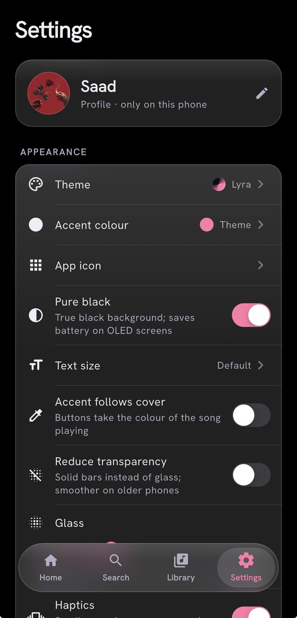 Settings